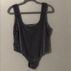 Prettylittlething Velvet body suit